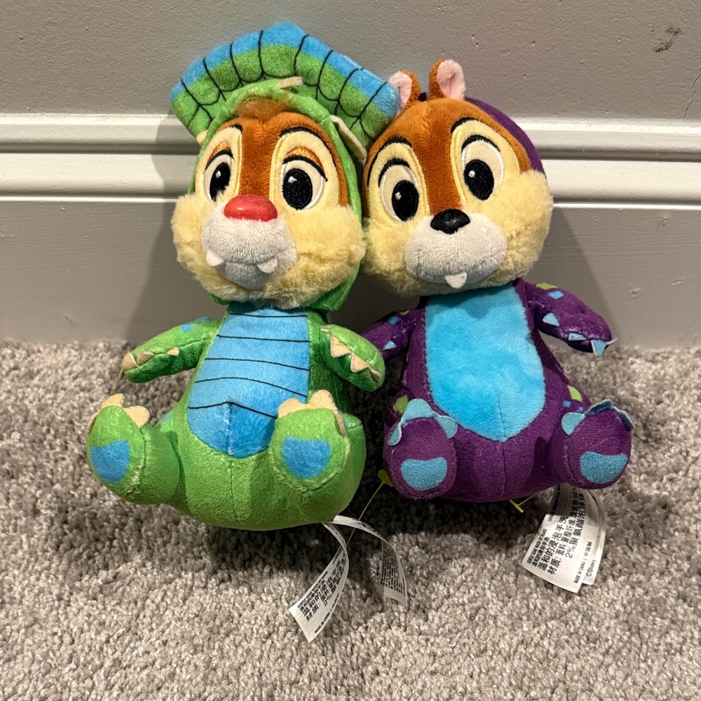Dinosaur Chip and Dale Plush